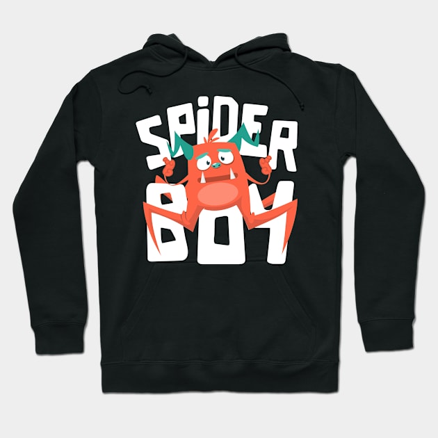 Halloween Spider Boy Hoodie by JabsCreative